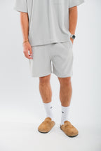 Grey Drill Short