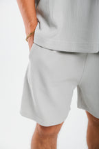 Grey Drill Short