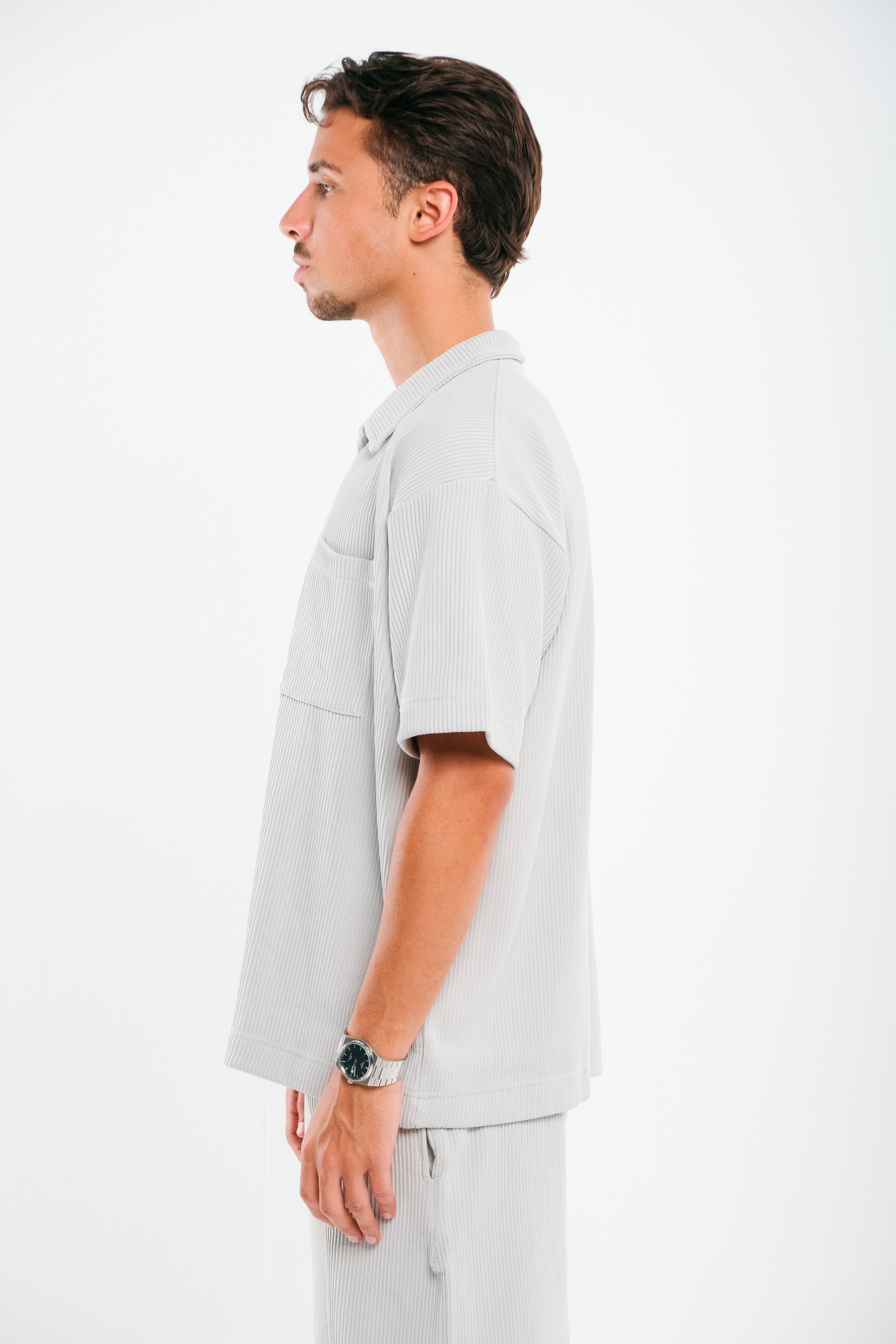 Grey Drill Tshirt