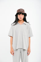 Grey Drill Tshirt