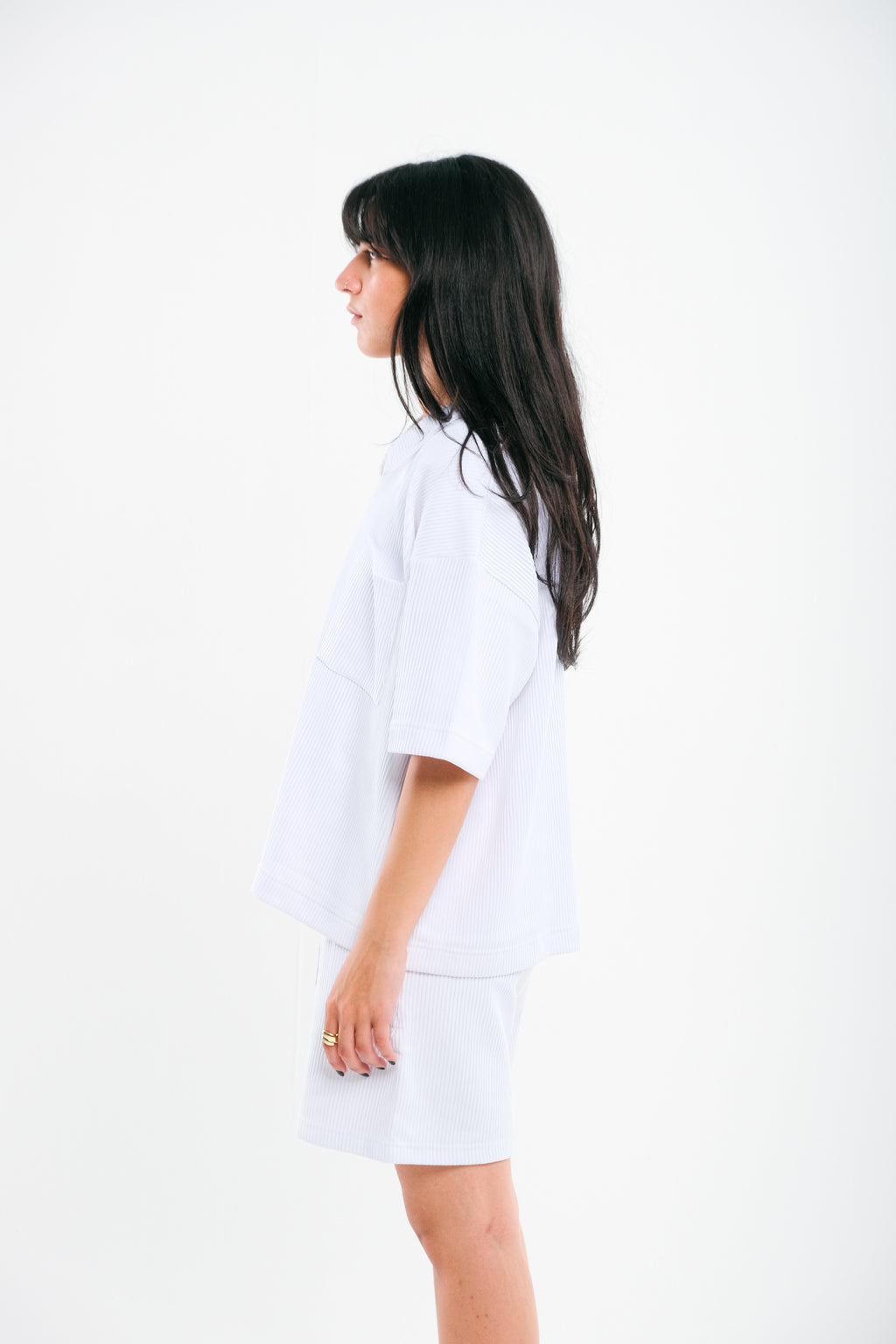 White Drill Tshirt