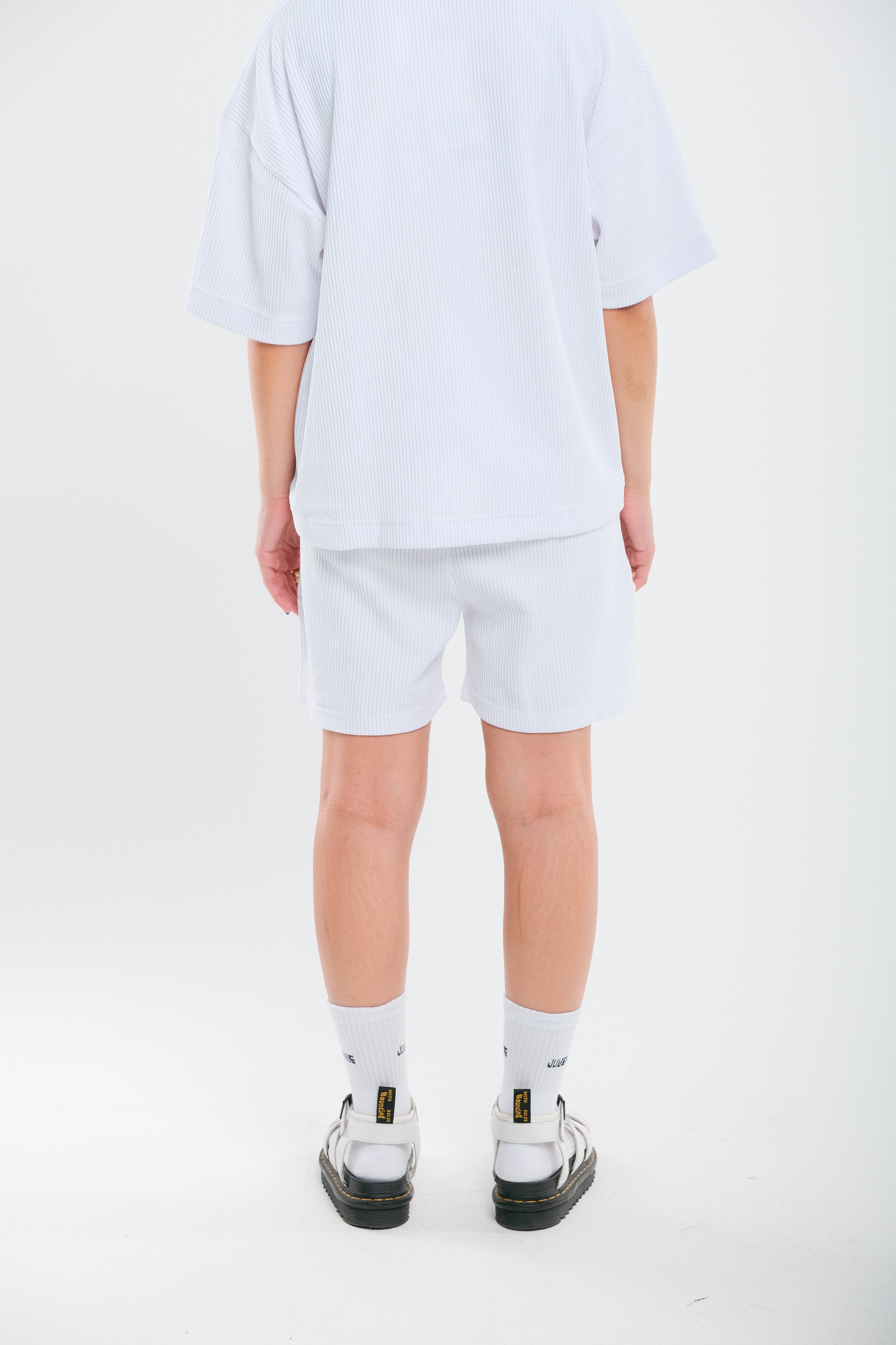 White Drill Short