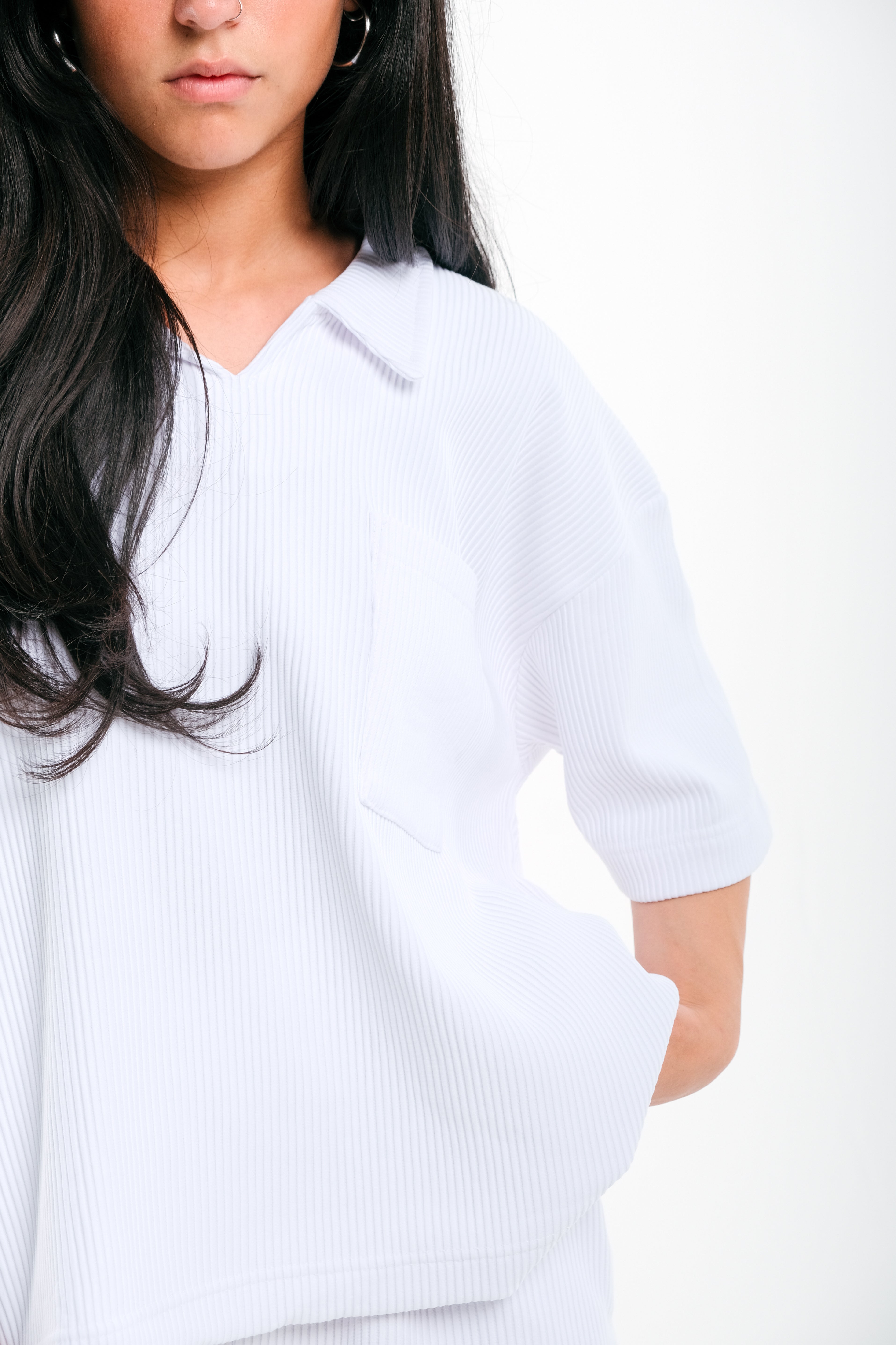 White Drill Tshirt