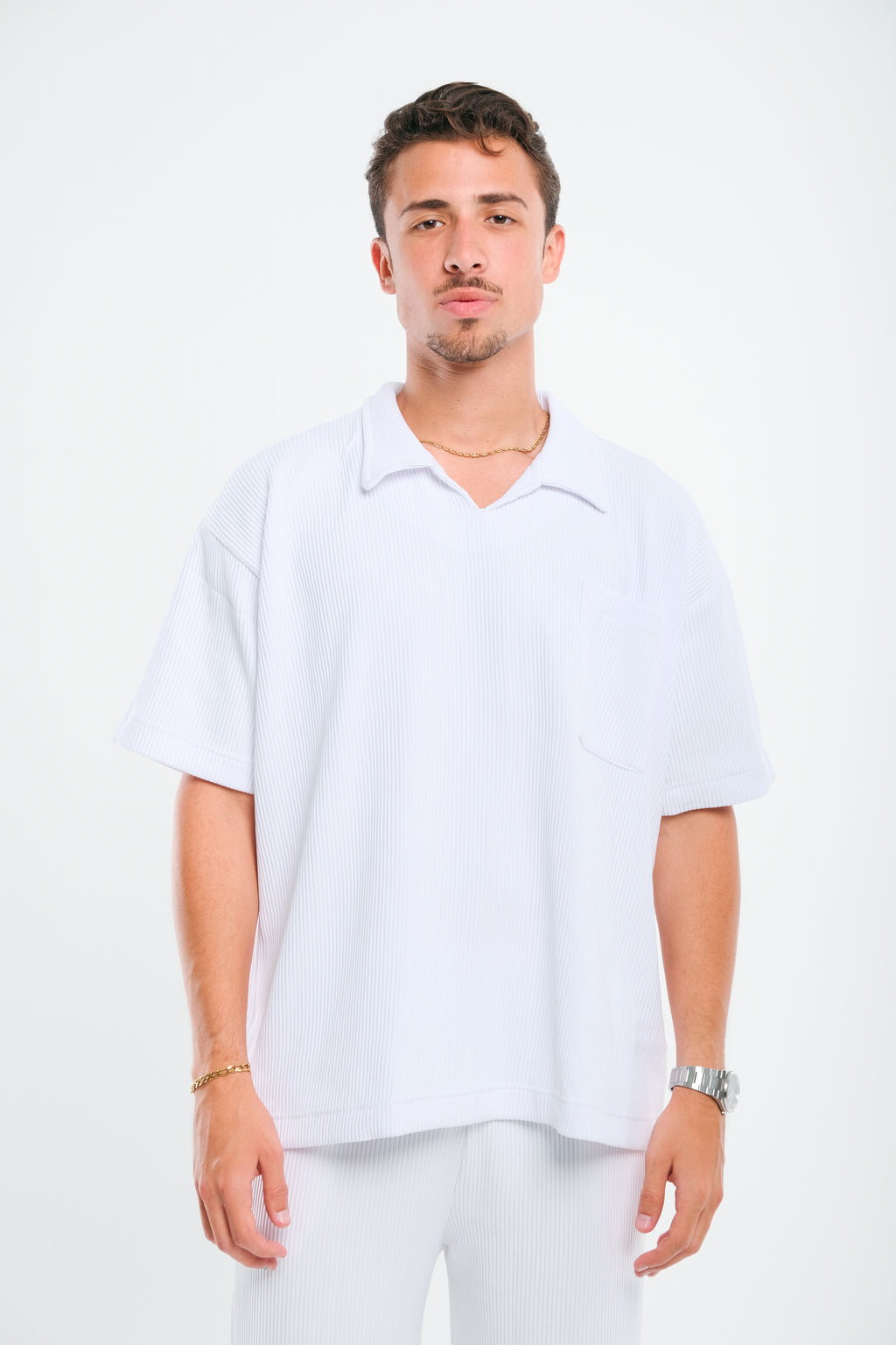 White Drill Tshirt