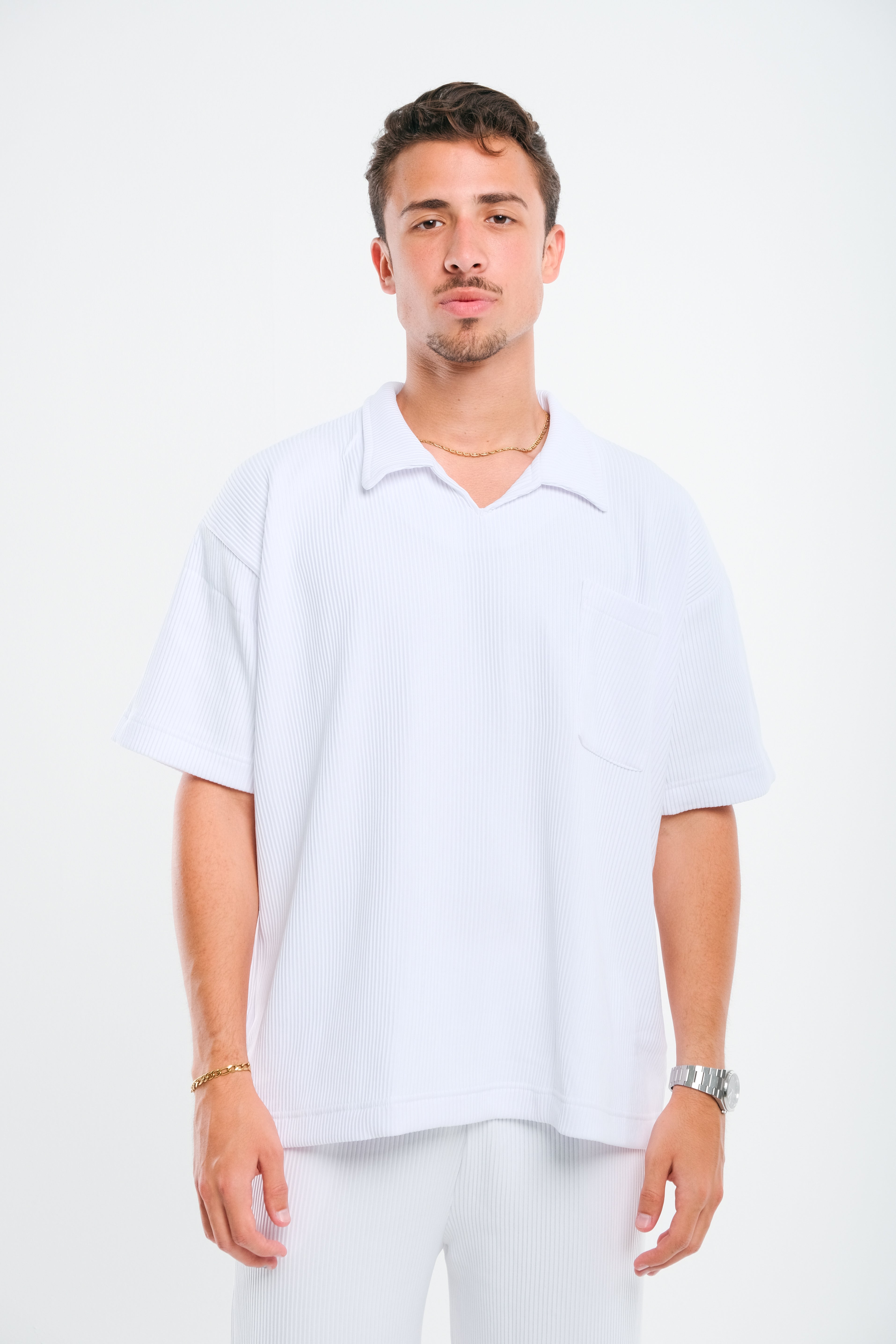White Drill Tshirt