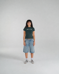 "Single Era" Top in Dark Green