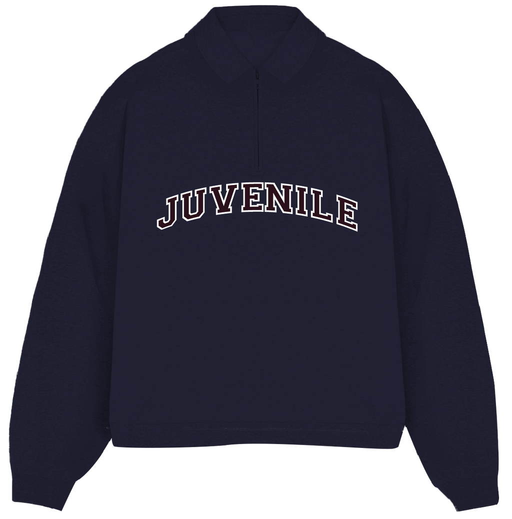 JUVENILE Signature Half Zip in Midnight Blue