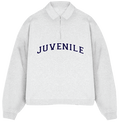 JUVENILE Signature Half Zip in Light Gray Melange