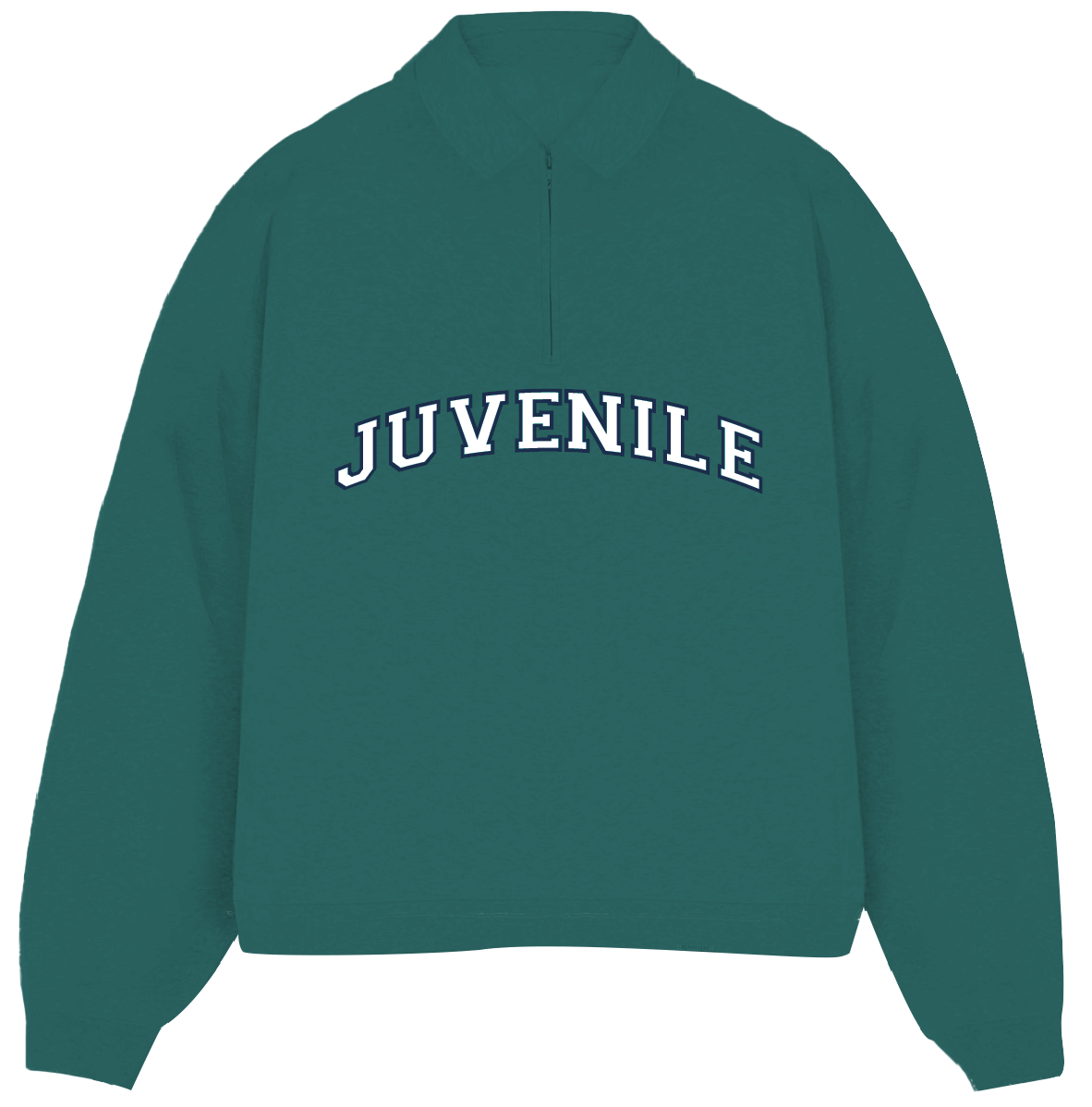 JUVENILE Signature Half Zip in Teal Green