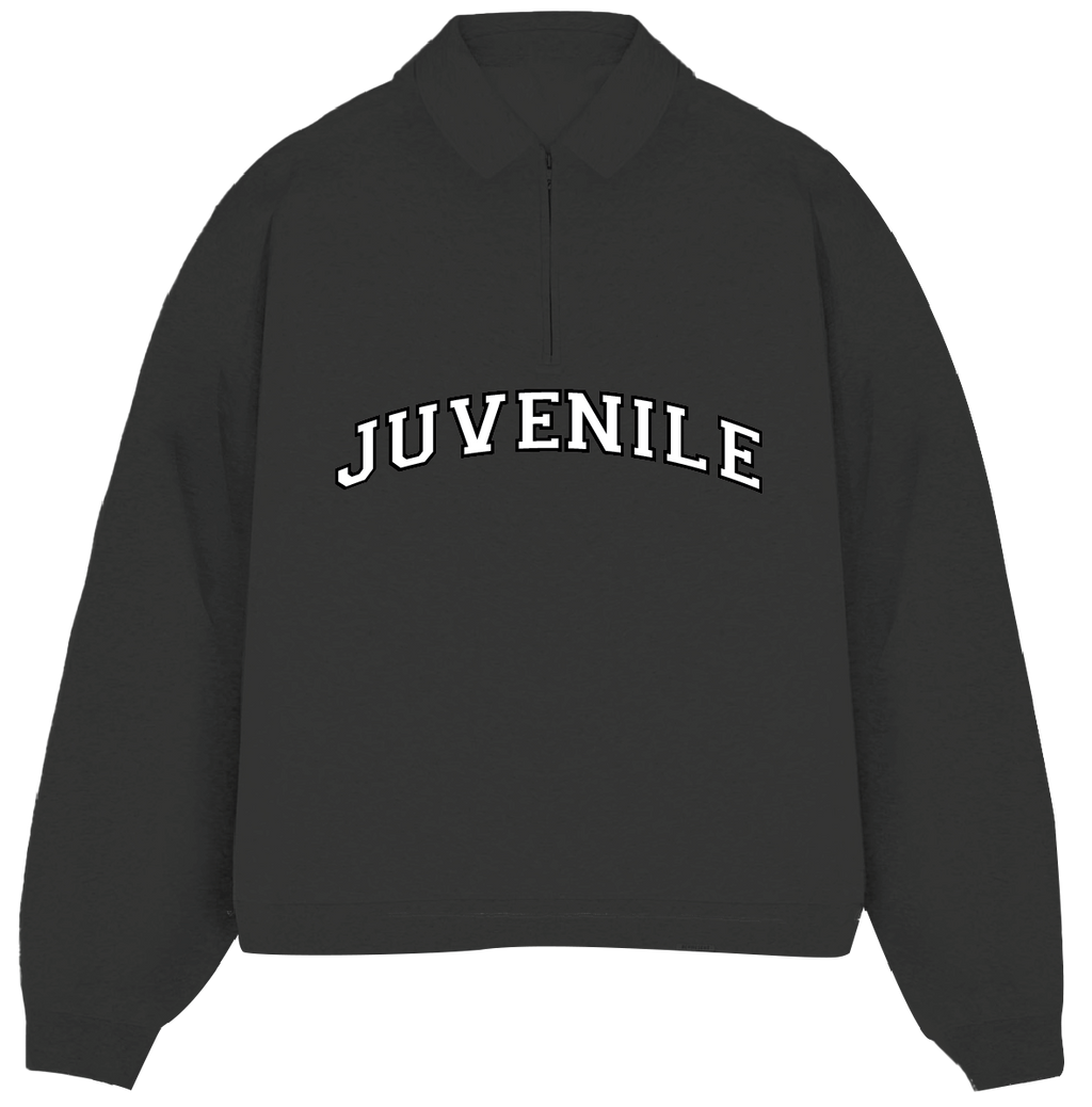JUVENILE Signature Half Zip in Dark Gray