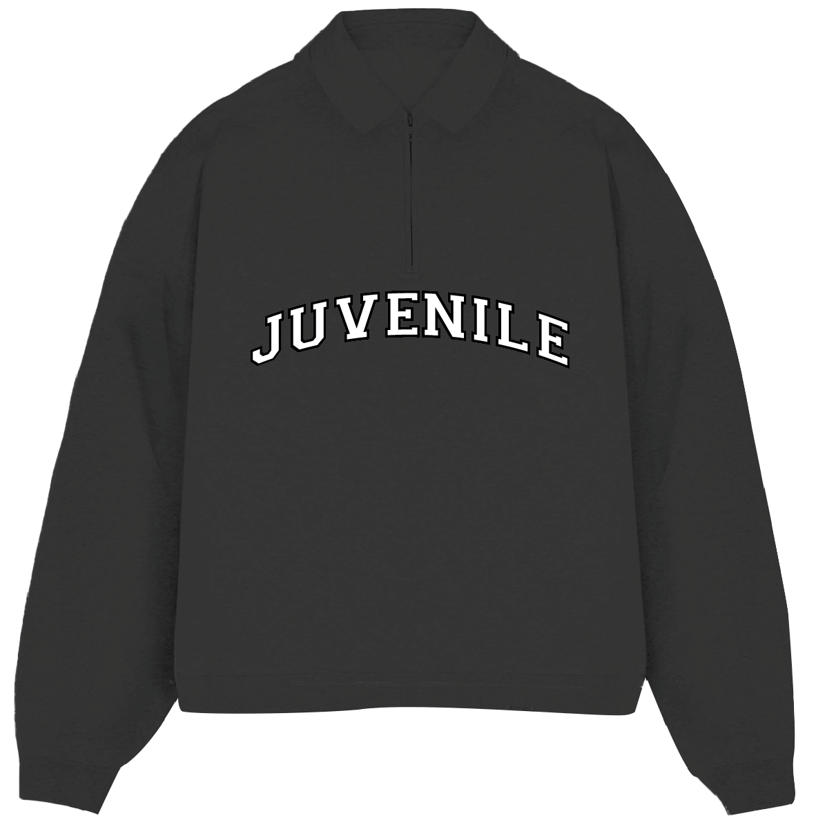 JUVENILE Signature Half Zip in Dark Gray