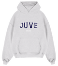 JUVE Signature Hoodie in Light Gray Melange