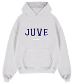 JUVE Signature Hoodie in Light Gray Melange