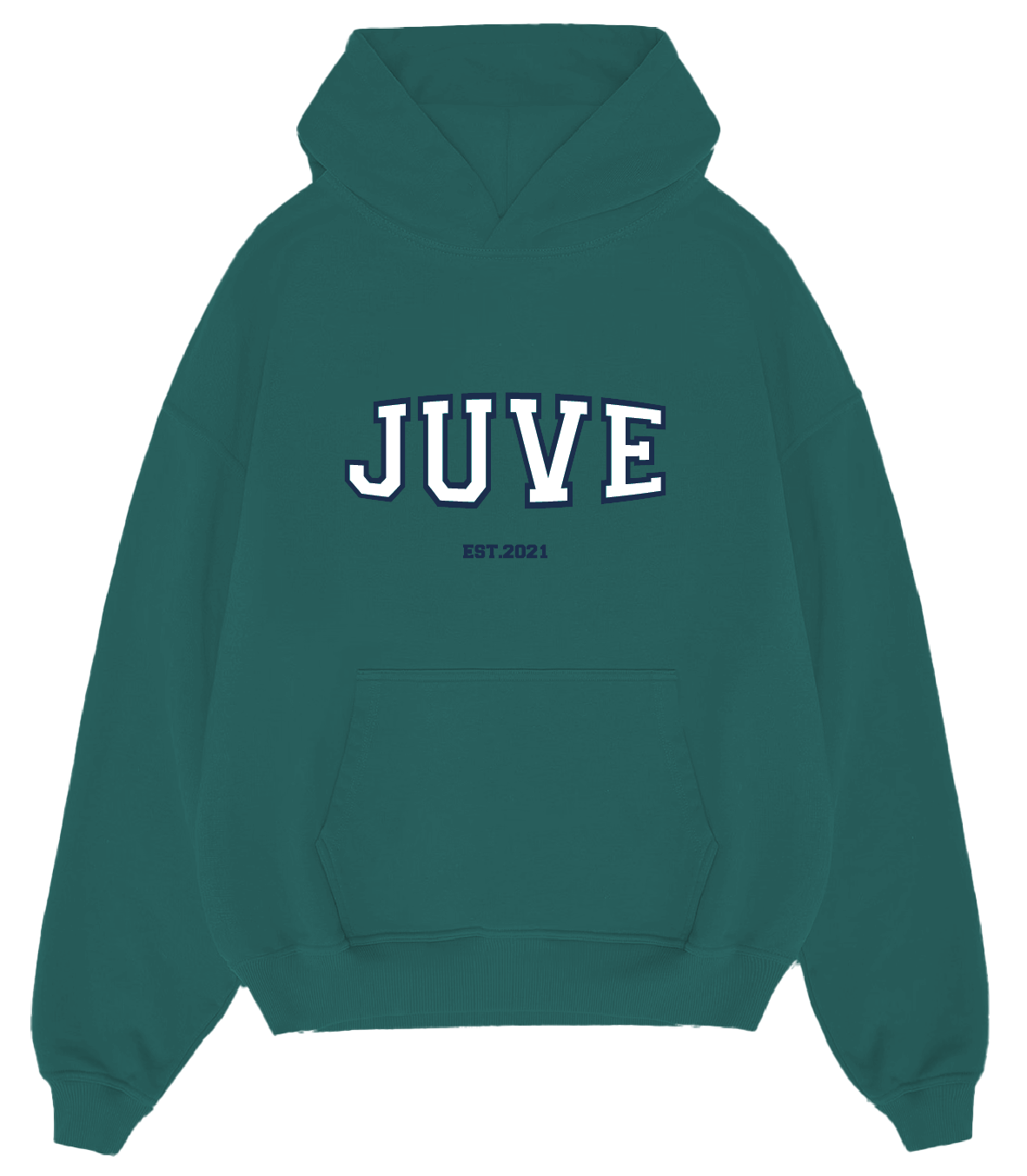 JUVE Signature Hoodie in Teal Green