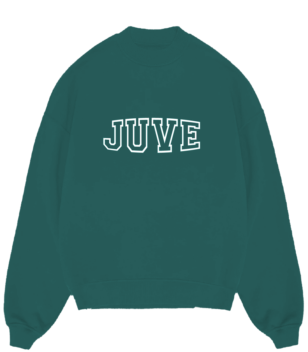 JUVE Signature Crewneck in Teal Green