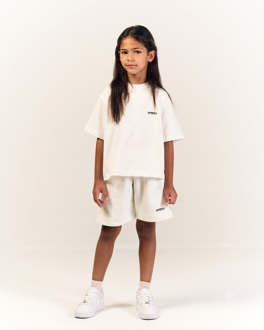 Mini Essentials Oversized T-shirt in Off-White