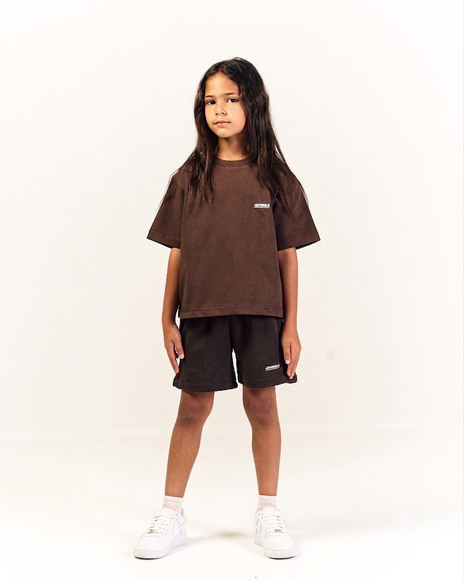 Mini Essentials Oversized T-shirt in Brown