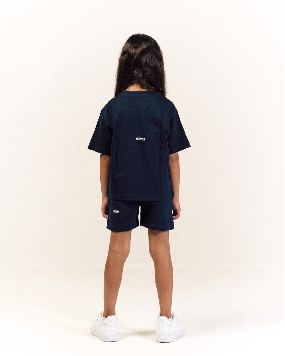 Mini Essentials Oversized T-shirt in Midnight Blue