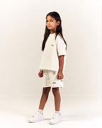Mini Essentials Sweatshort in Off-White