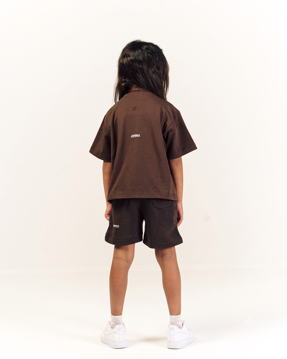 Mini Essentials Oversized T-shirt in Brown
