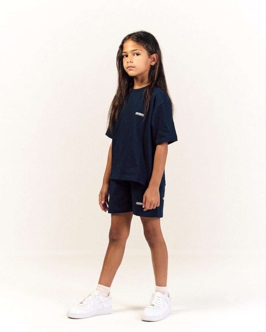 Mini Essentials Oversized T-shirt in Midnight Blue