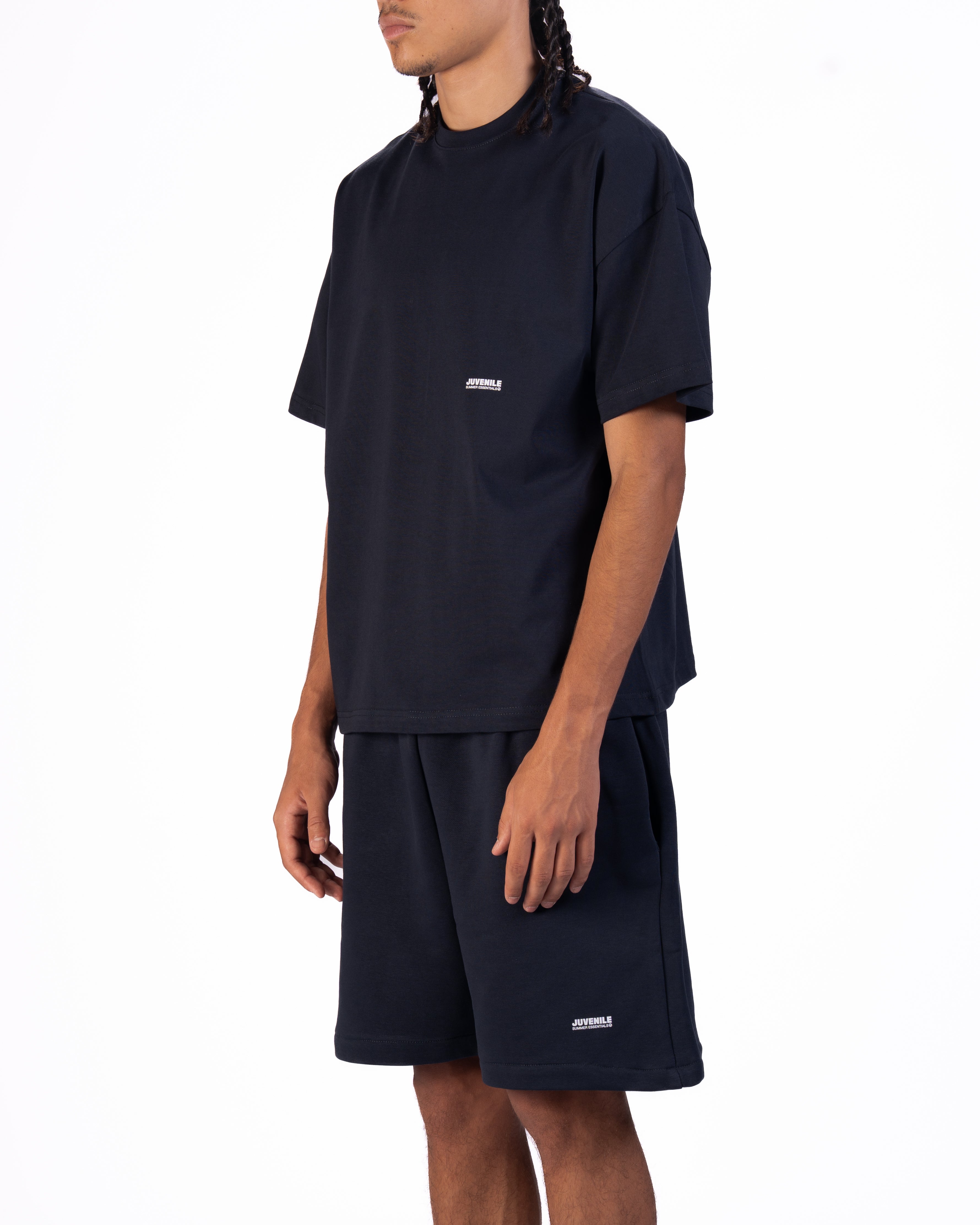 Micro Essentials Oversized T-shirt in Navy Blue