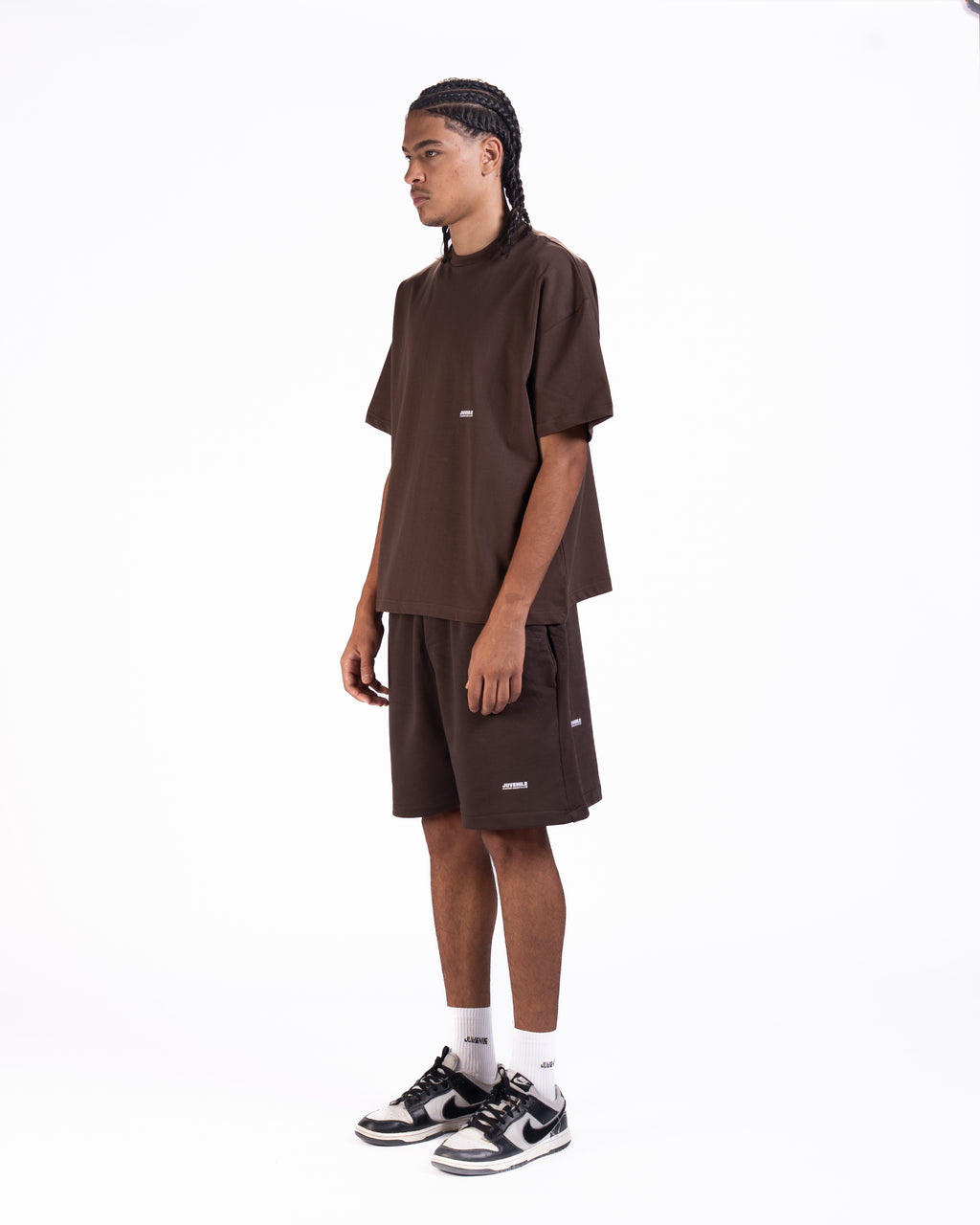 Micro Essentials Oversized T-shirt in Brown
