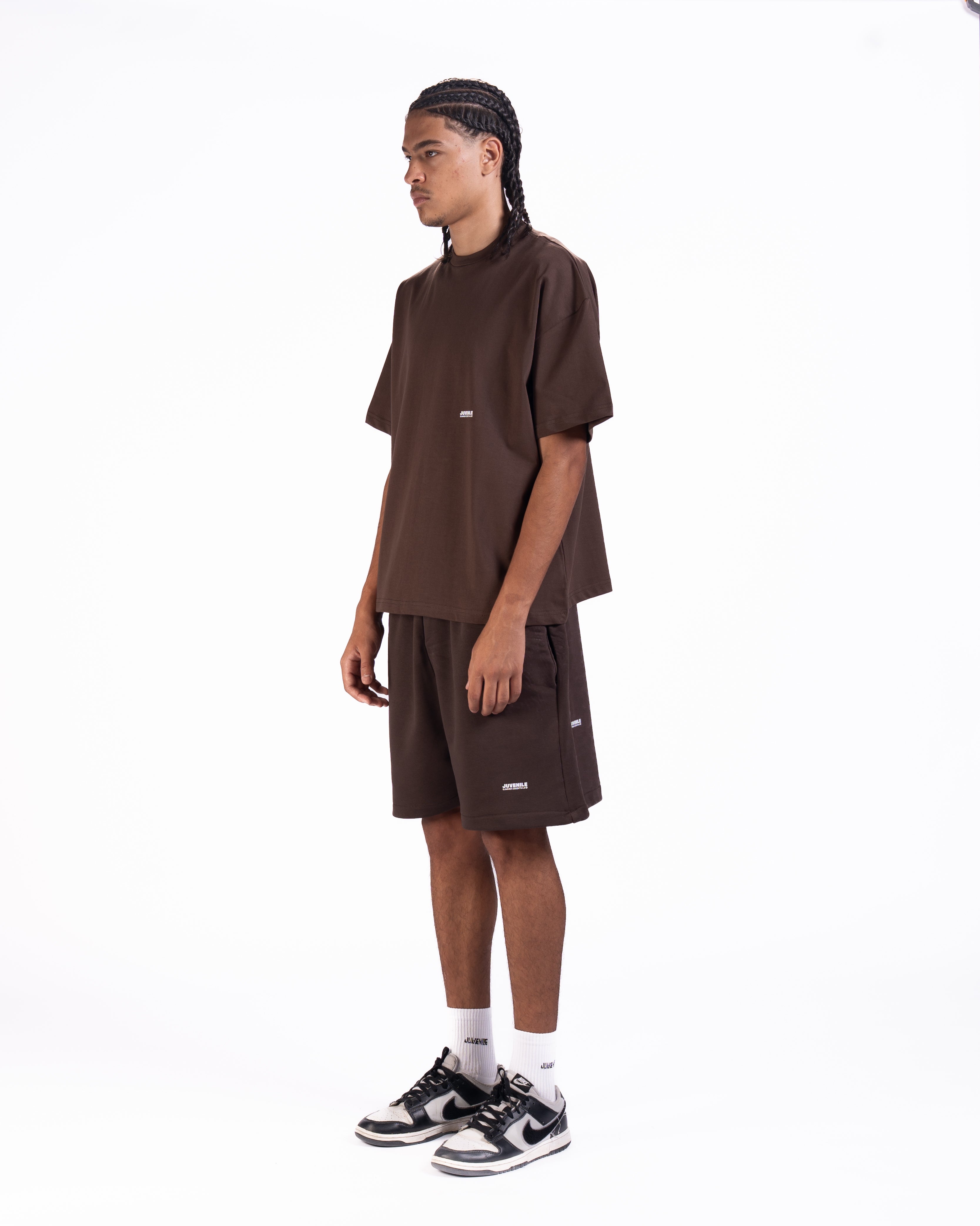 Micro Essentials Oversized T-shirt in Brown