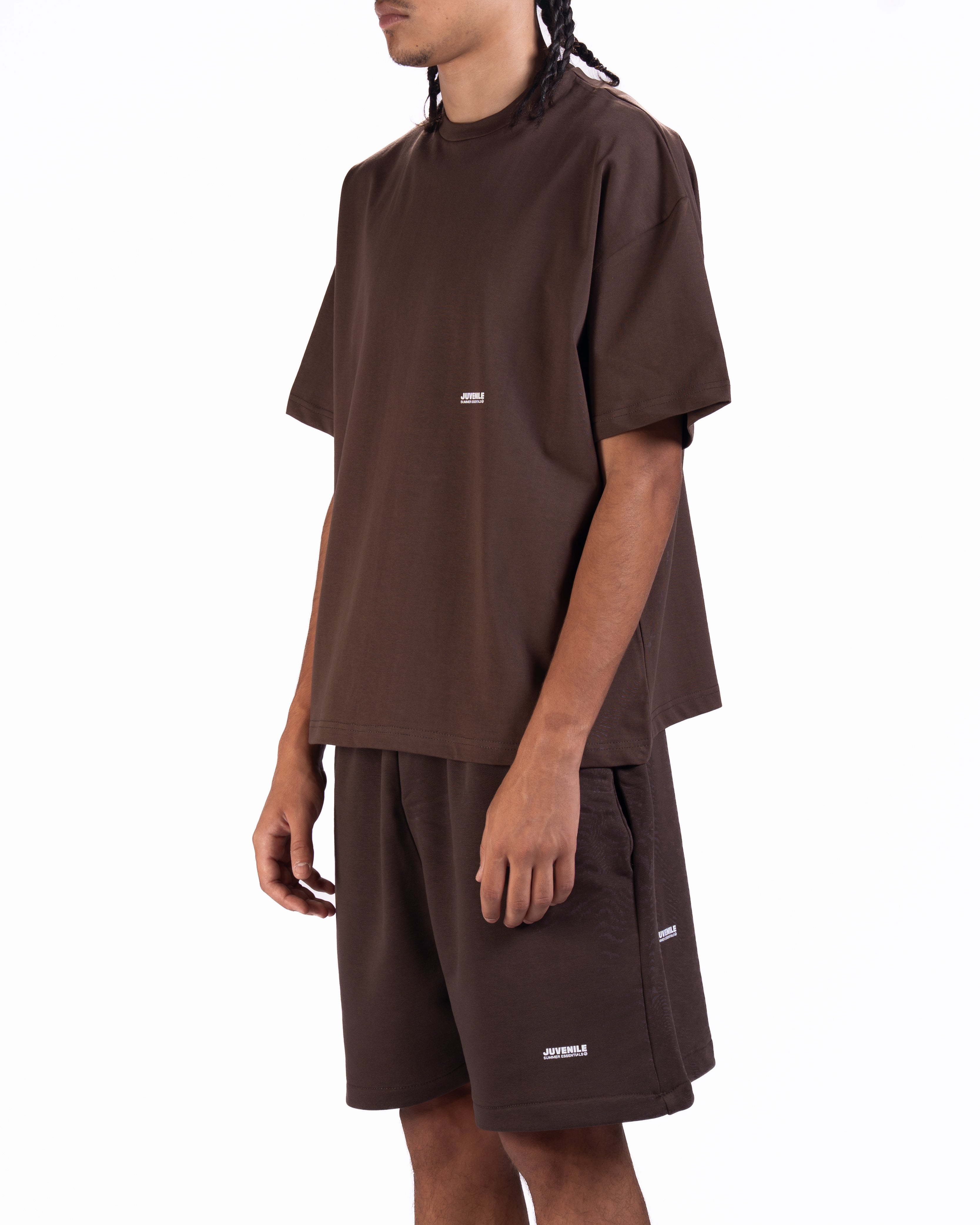 Micro Essentials Oversized T-shirt in Brown