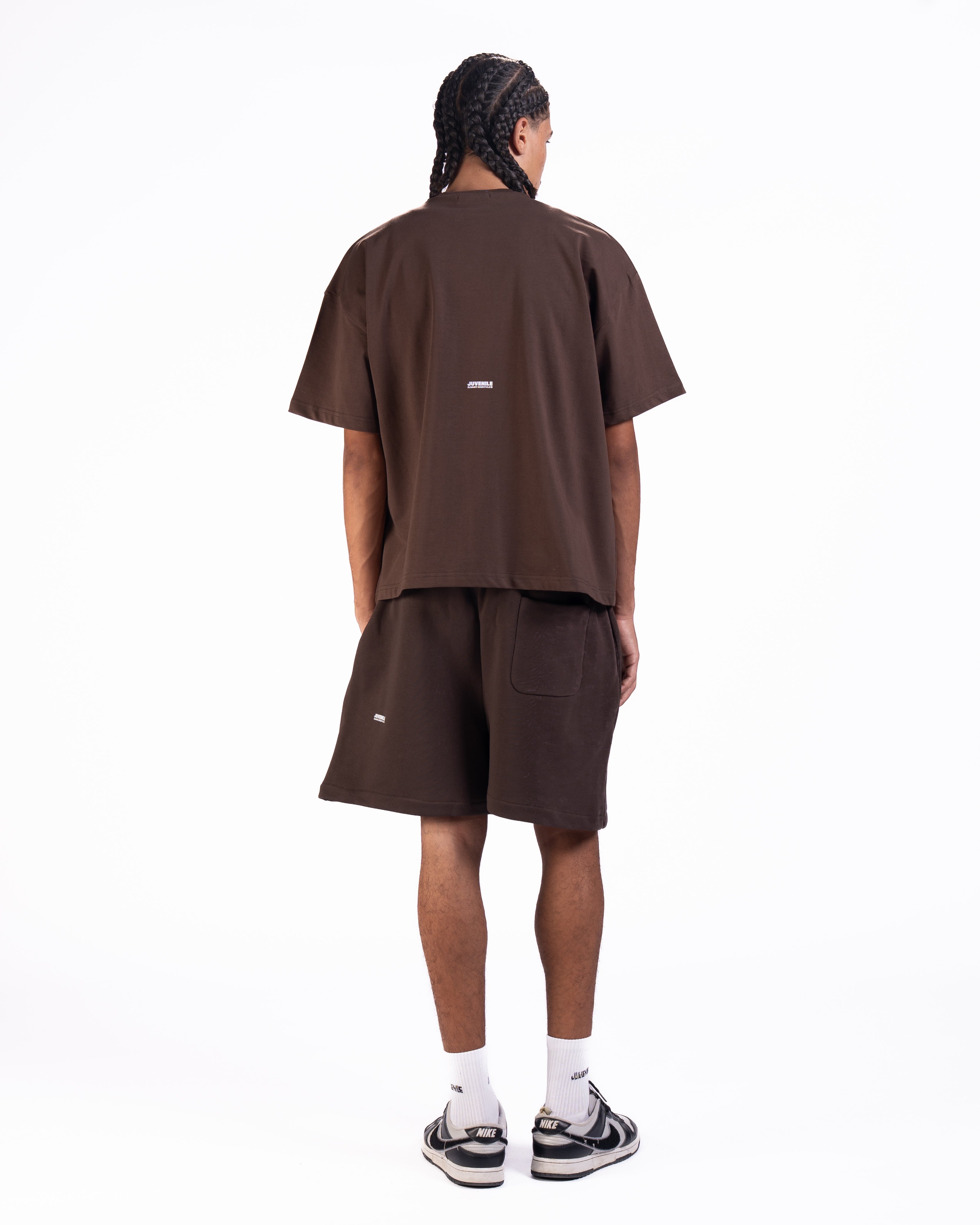 Micro Essentials Oversized T-shirt in Brown