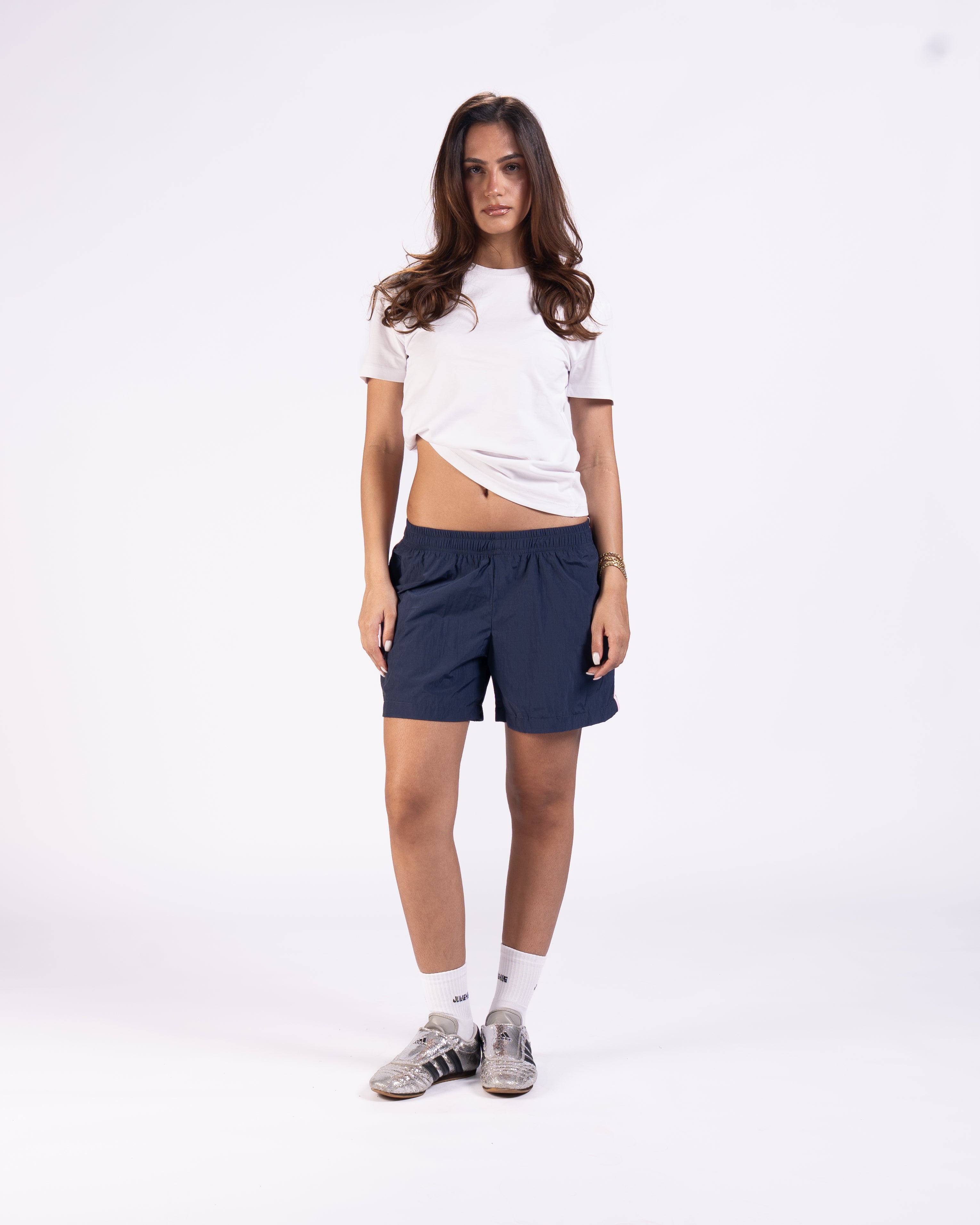 FC Shorts in Navy Blue/Pink