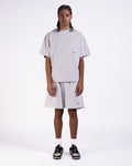 Micro Essentials Oversized T-shirt in Light Gray Melange