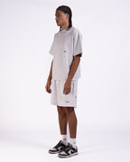 Micro Essentials Oversized T-shirt in Light Gray Melange