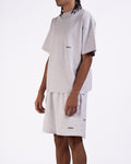 Micro Essentials Sweatshort in Light Gray Melange
