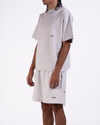 Micro Essentials Oversized T-shirt in Light Gray Melange