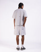 Micro Essentials Oversized T-shirt in Light Gray Melange
