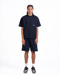 Micro Essentials Oversized T-shirt in Navy Blue