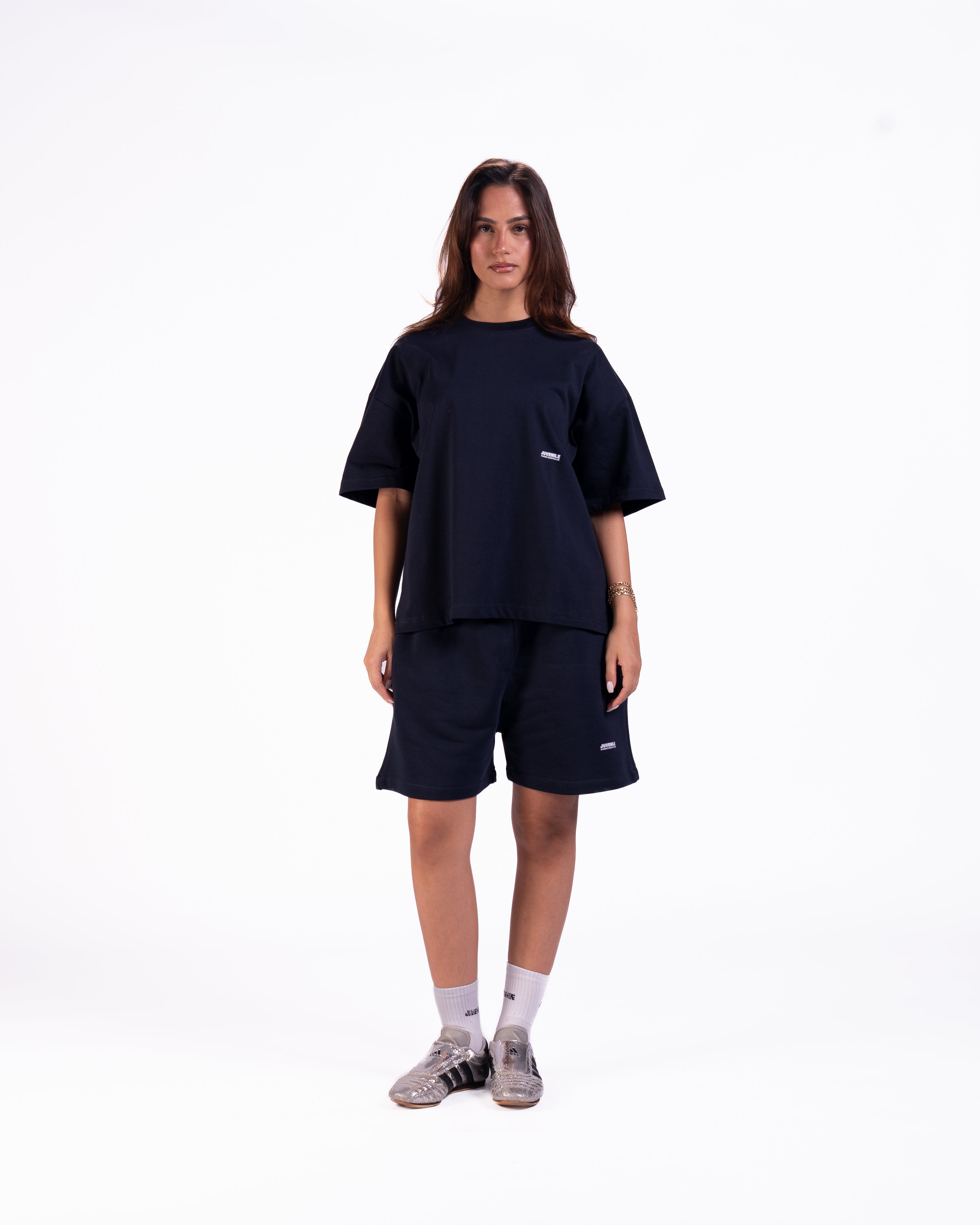 Micro Essentials Oversized T-shirt in Navy Blue