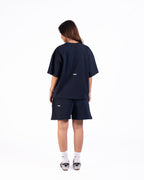Micro Essentials Oversized T-shirt in Navy Blue