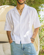 White Broderie Shirt