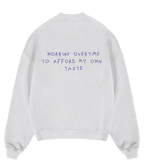 "Balance 0:00" Crewneck in Light Gray Melange