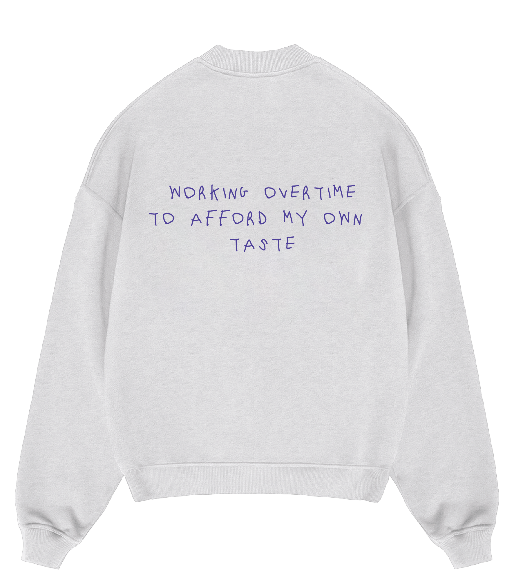 "Balance 0:00" Crewneck in Light Gray Melange