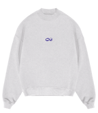 "Balance 0:00" Crewneck in Light Gray Melange