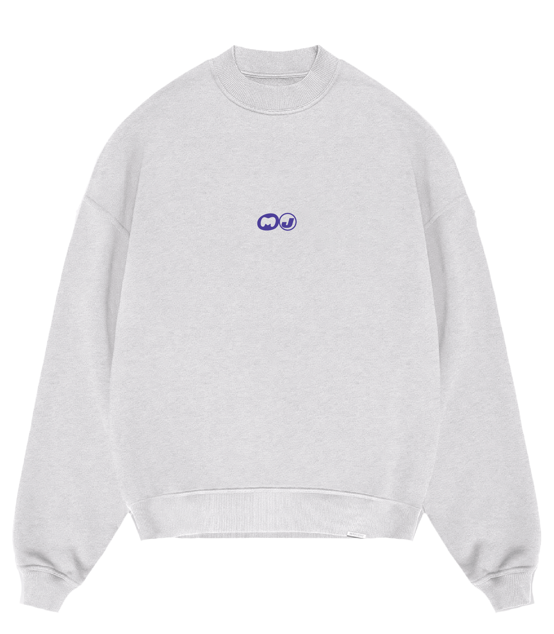 "Balance 0:00" Crewneck in Light Gray Melange