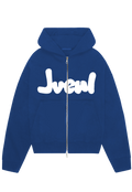 Blue JVENL zipped hoodie