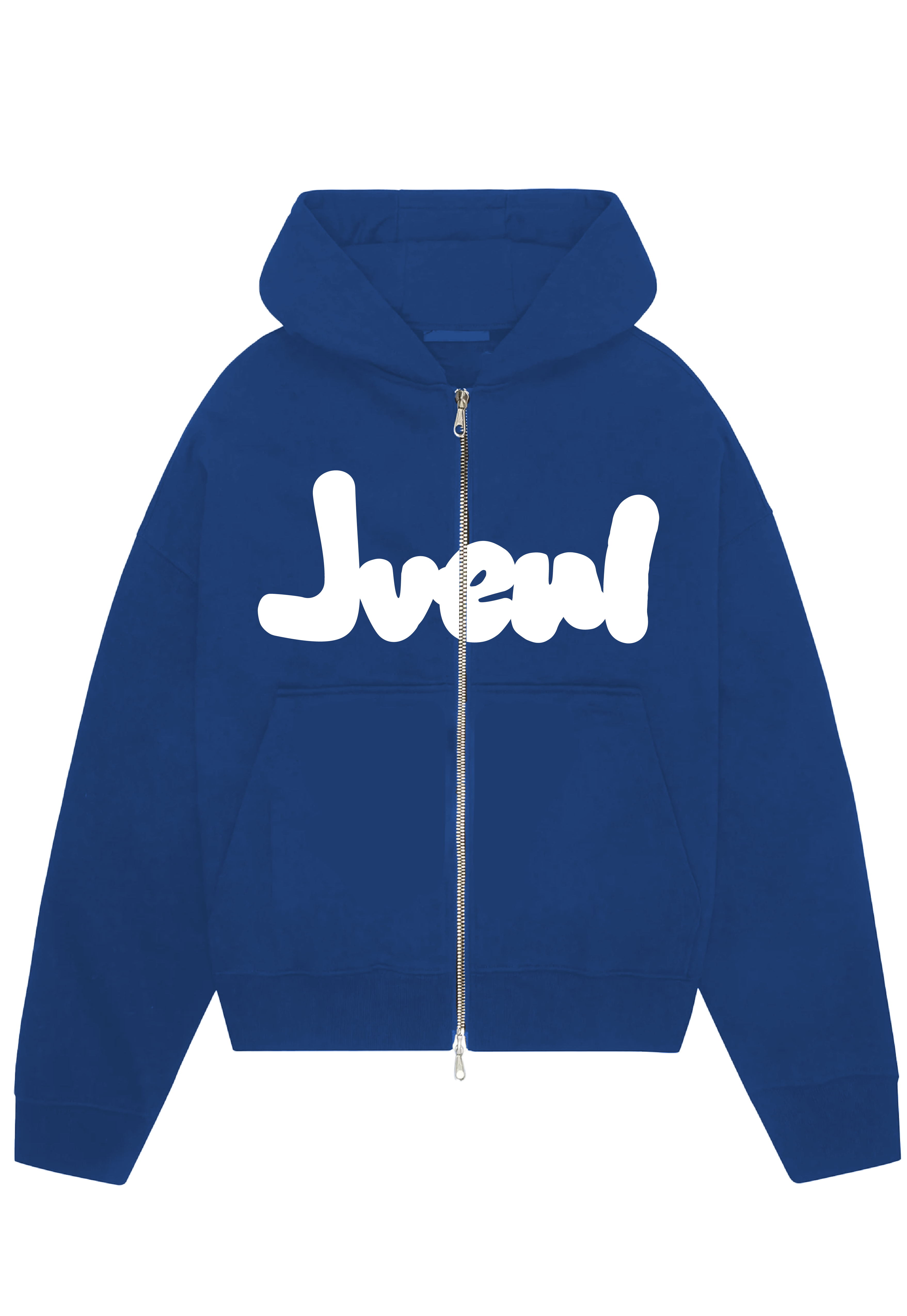 Blue JVENL zipped hoodie