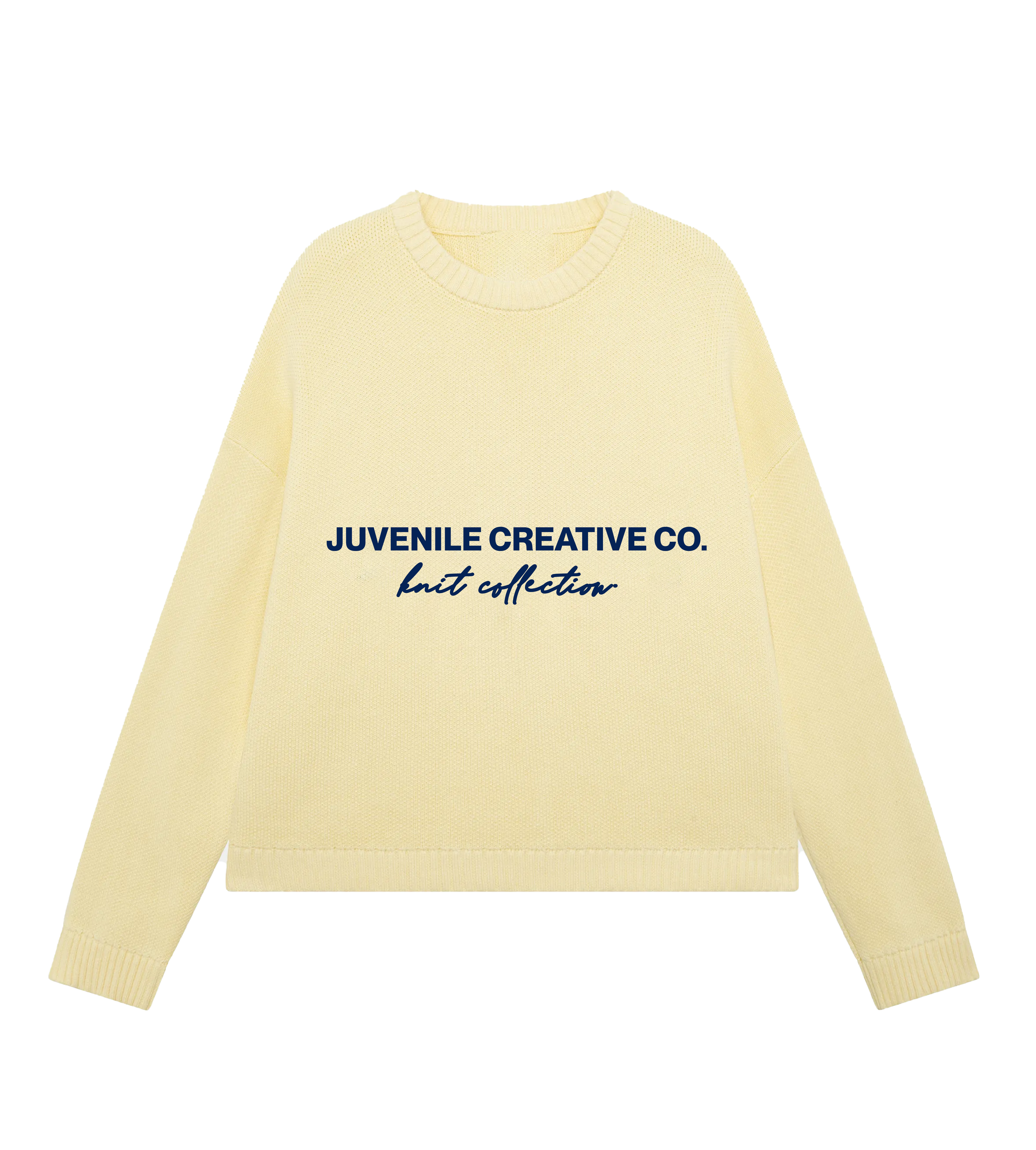 PALE YELLOW KNIT SWEATER