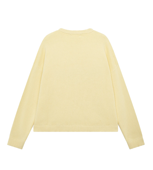 PALE YELLOW KNIT SWEATER