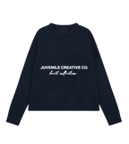 NAVY BLUE KNIT SWEATER