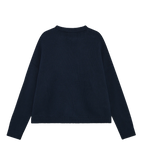 NAVY BLUE KNIT SWEATER